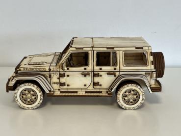 Offroad Car JL as 3D large laser cut model - Side